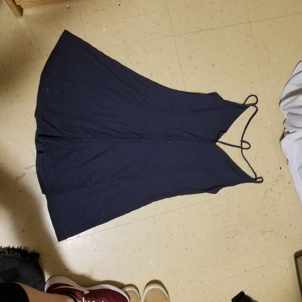 Navy bottom up dress